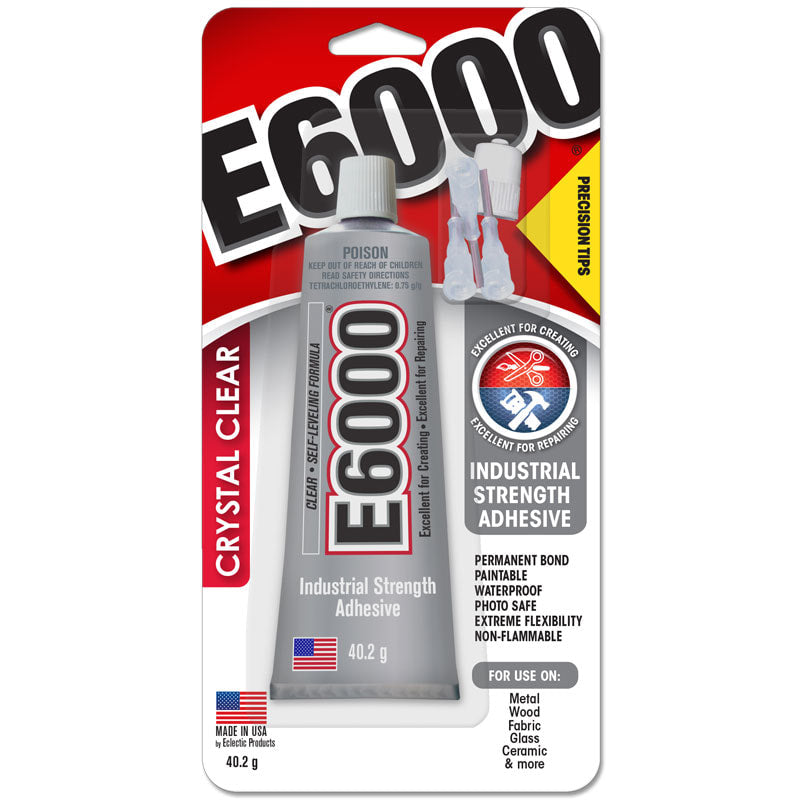 Crystal Glue E6000 Adhesive - 40.2g - With Precision Tips