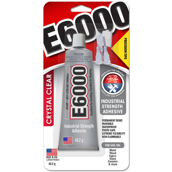 Crystal Glue E6000 Adhesive with tips - 40.2g